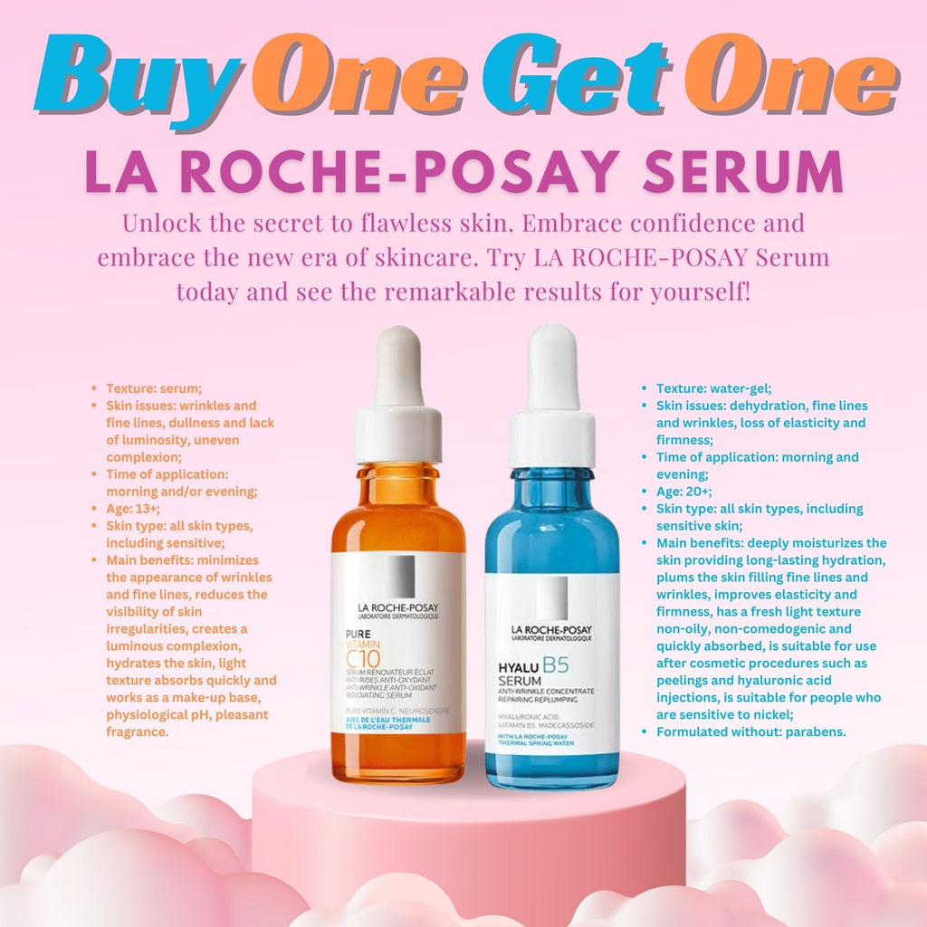 Buy 1 Get 1 Free LA ROCHE-POSEY Vitamin C & Hyaluronic B5