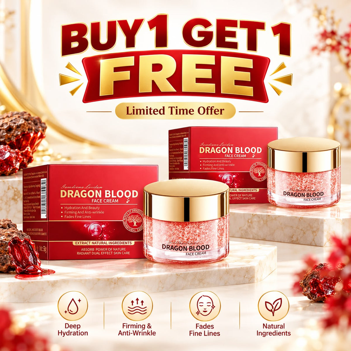 BUY 1 GET 1 FREE SADOER Dragon Blood Face Cream