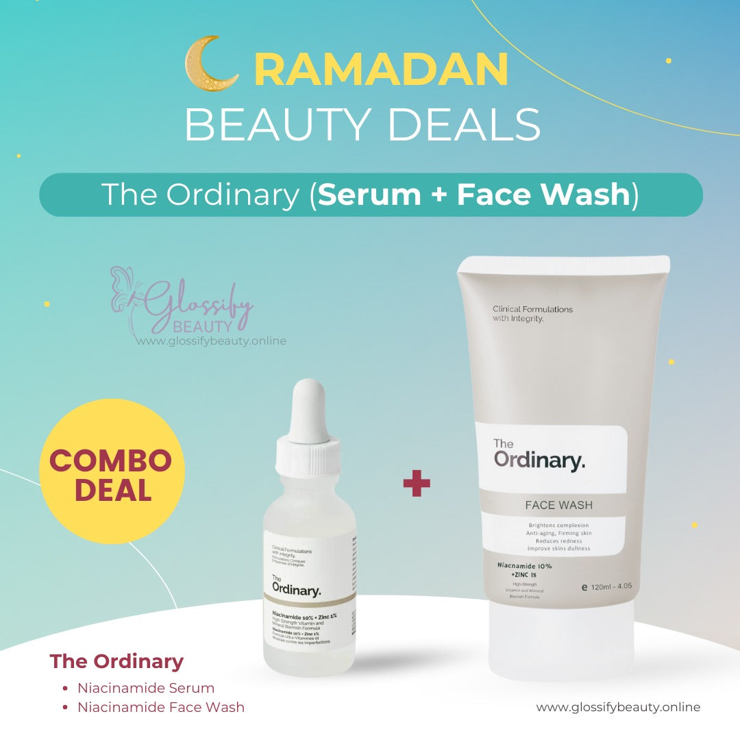 The Ordinary Niacinamide Serum & The Ordinary Facewash.